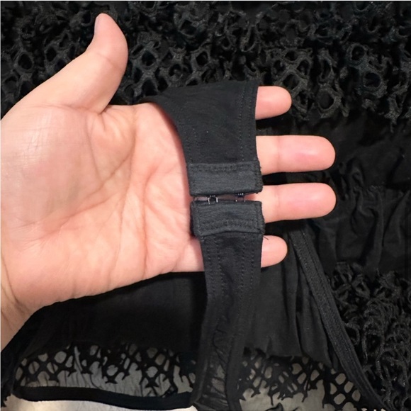 Black Sheer Ruffle Bodysuit NWT - Picture 5 of 10